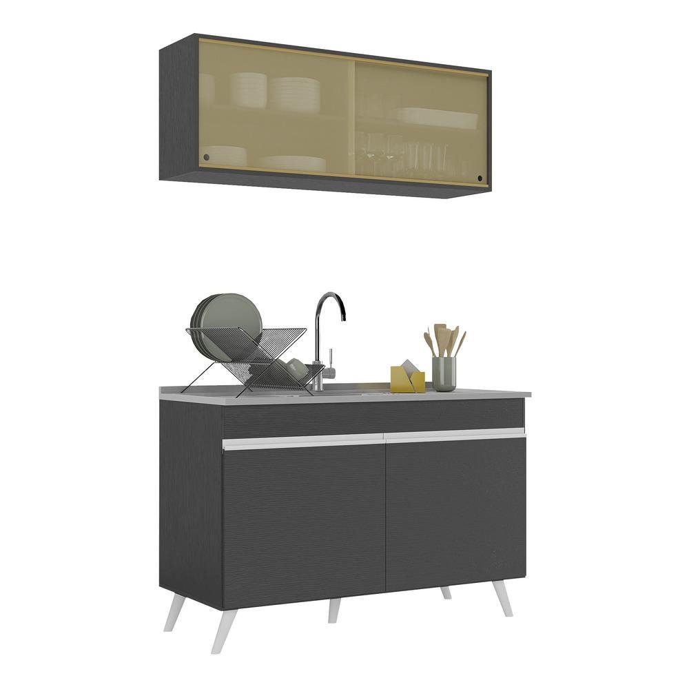 Armario de Cozinha Compacta 120cm Veneza Multimoveis V2140