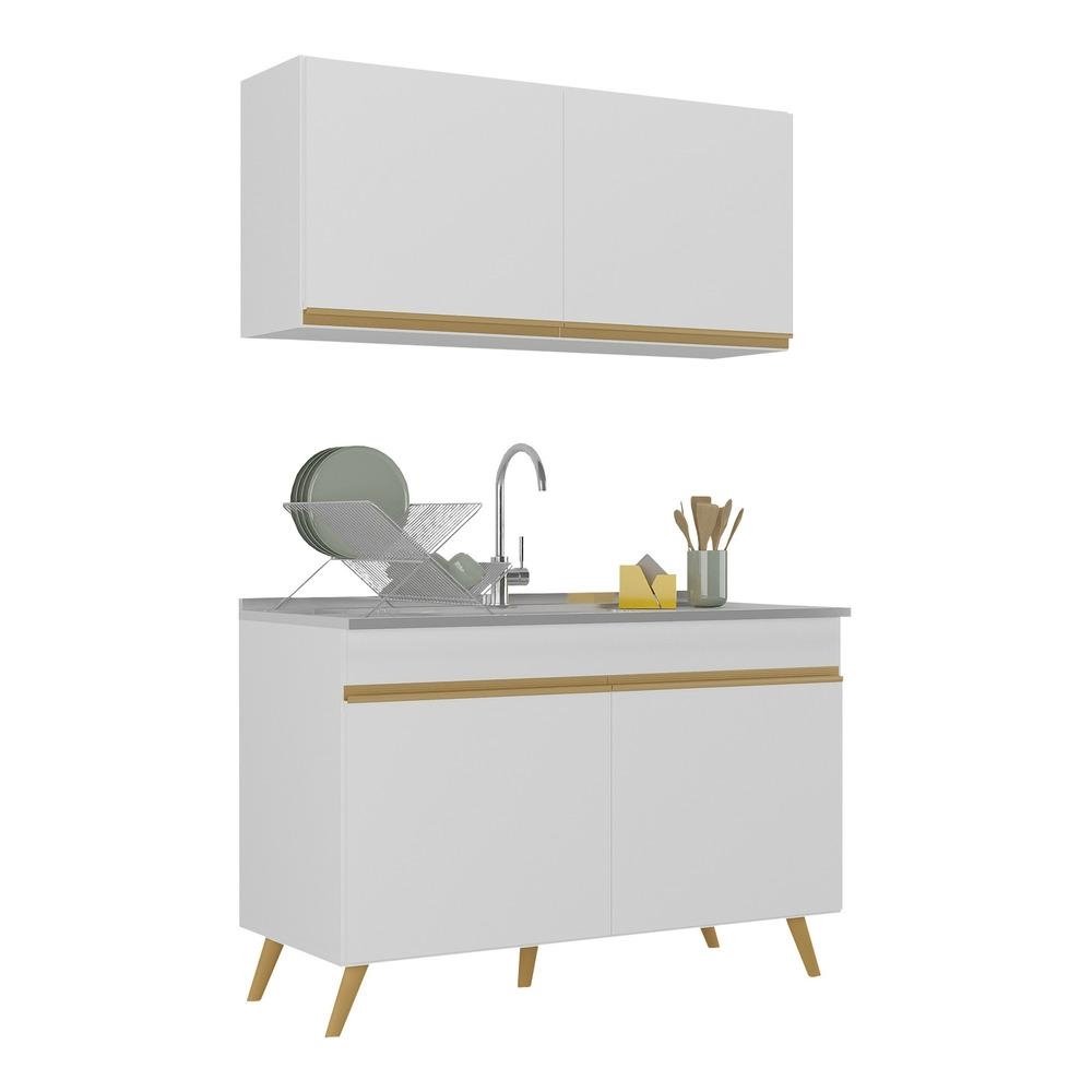 Armario de Cozinha Compacta 120cm Veneza Multimoveis V2141