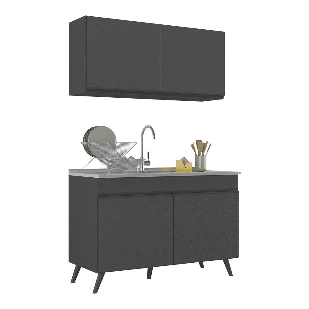Armario de Cozinha Compacta 120cm Veneza Multimoveis V2141