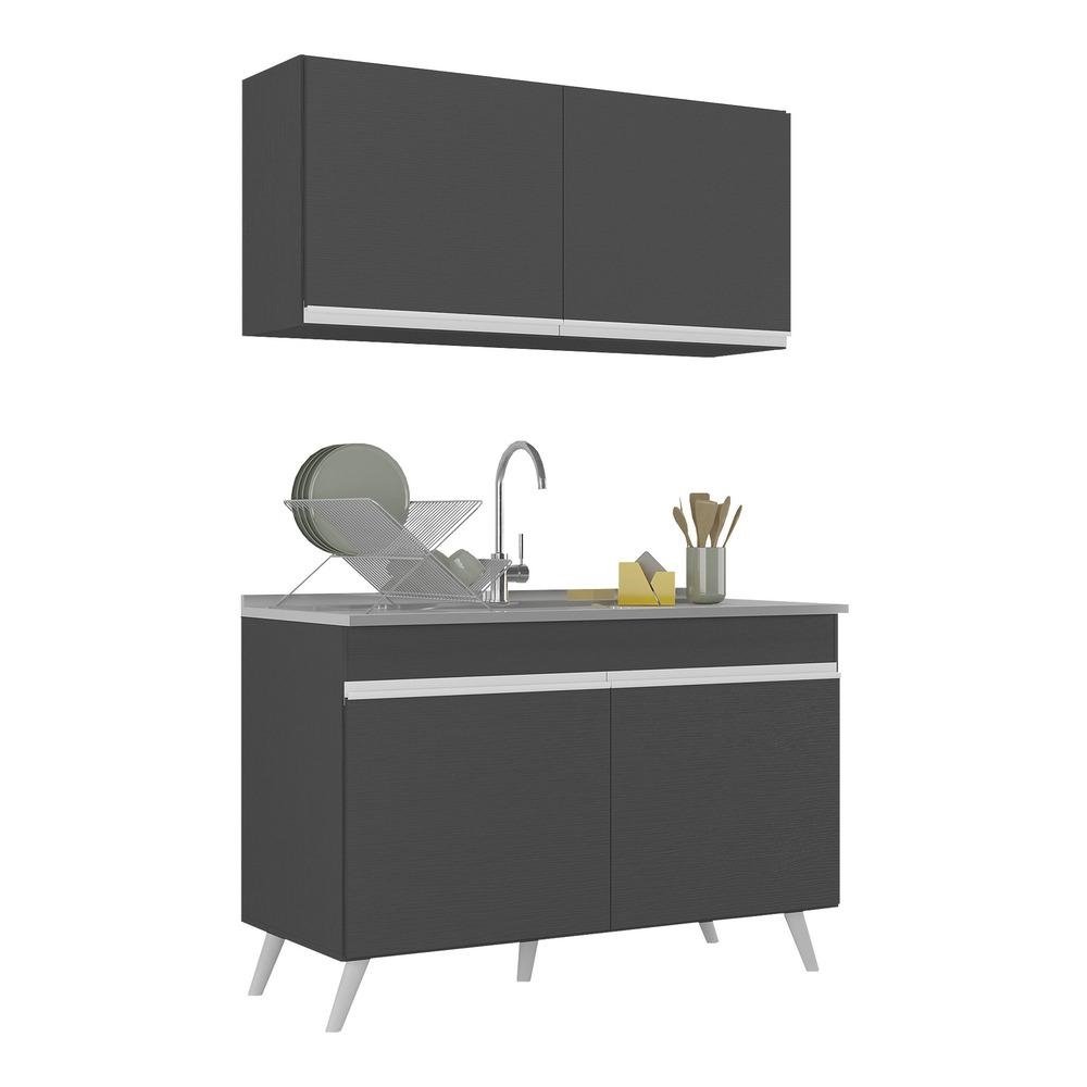 Armario de Cozinha Compacta 120cm Veneza Multimoveis V2141