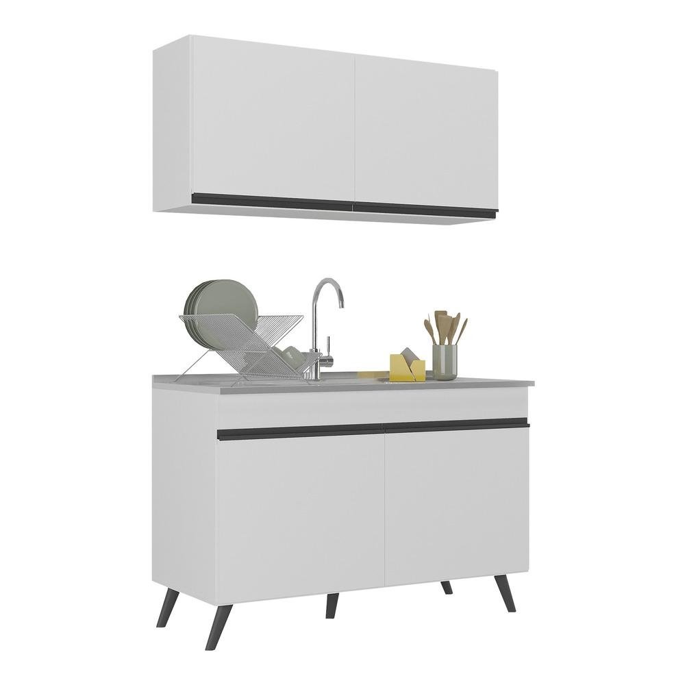 Armario de Cozinha Compacta 120cm Veneza Multimoveis V2141