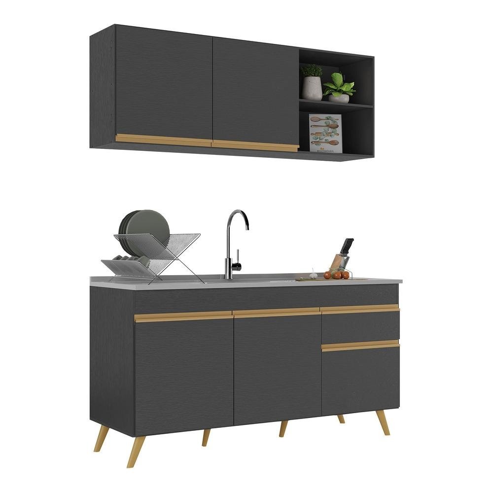 Armário de Cozinha Compacta 150cm Veneza Multimóveis V2142