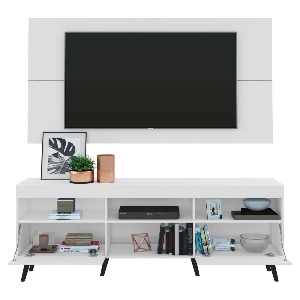Rack com Painel e Suporte TV 65" Retro Florida Multimoveis V3134