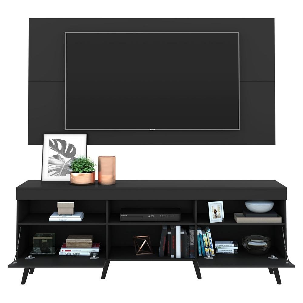 Rack com Painel e Suporte TV 65" Retro Florida Multimoveis V3134
