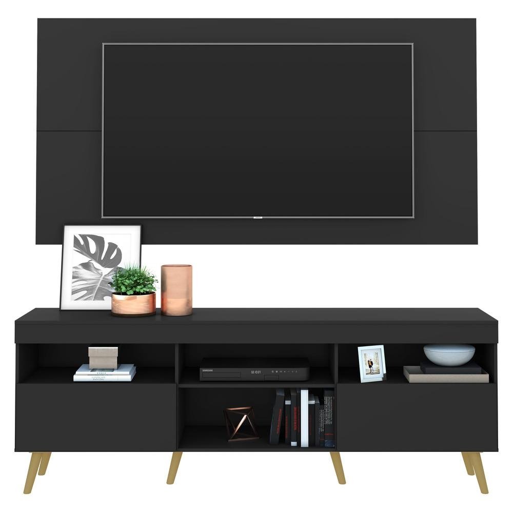 Rack com Painel e Suporte TV 65" Retro Florida Multimoveis V3134