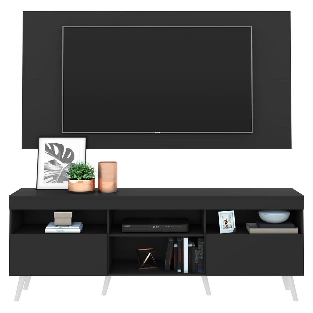 Rack com Painel e Suporte TV 65" Retro Florida Multimoveis V3134