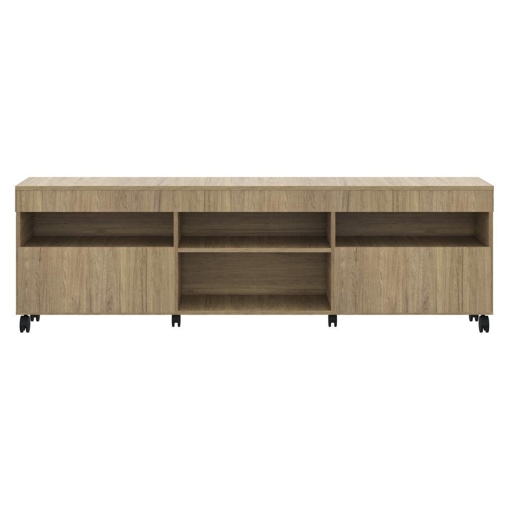 Rack TV 65" com Rodizios e 2 Portas Paris Multimoveis V3325