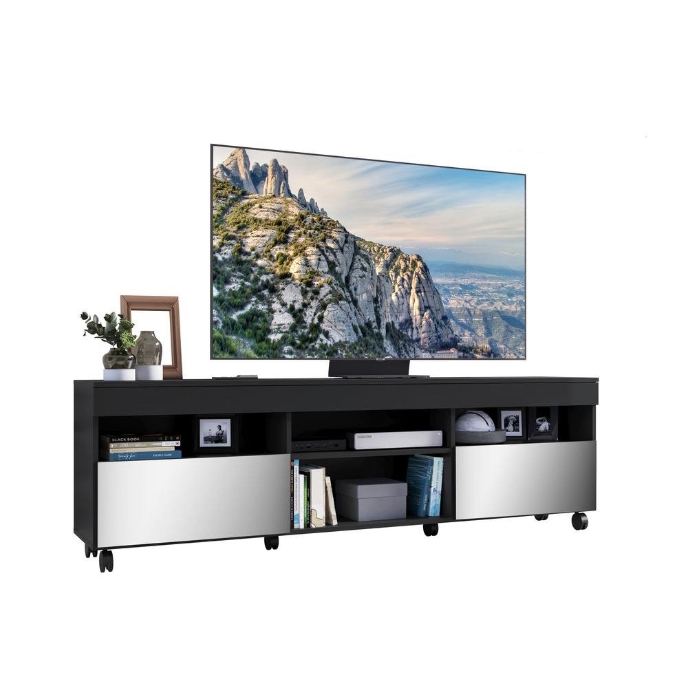 Rack TV 65" c/ Rodizios e 2 Portas Paris Multimoveis V3330