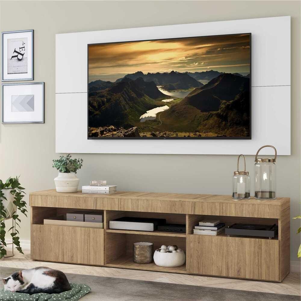 Rack com Painel TV 65" com 2 portas Londres Multimoveis V3334