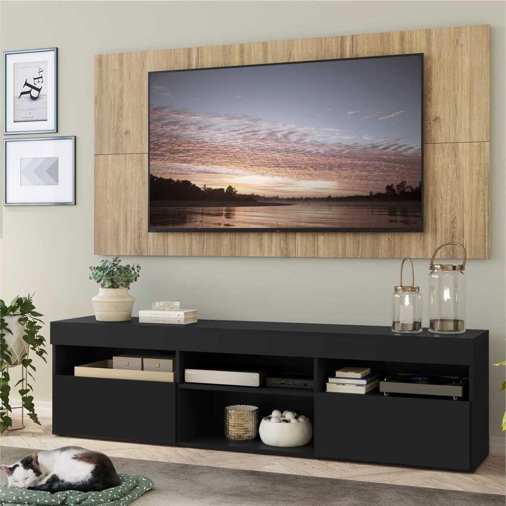 Rack com Painel TV 65" com 2 portas Londres Multimoveis V3334