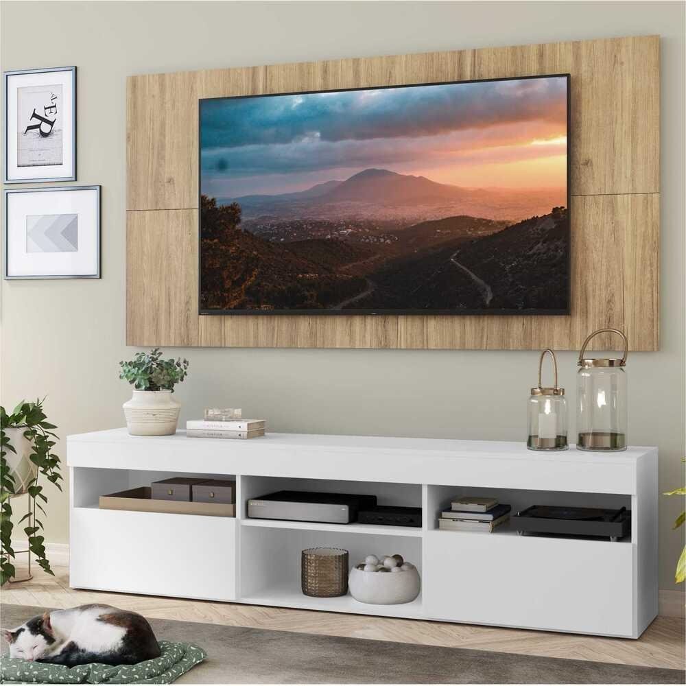 Rack com Painel TV 65" com 2 portas Londres Multimoveis V3334