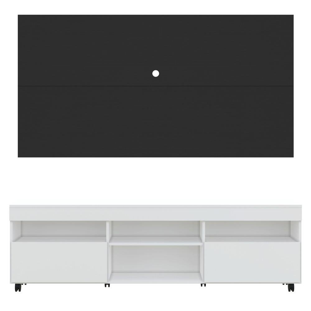 Rack com Painel TV 65" com Rodizios Londres Multimoveis V3335