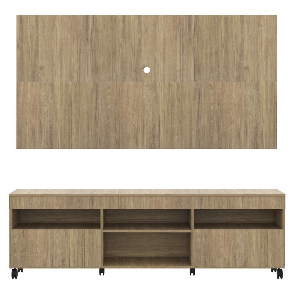 Rack com Painel TV 65" com Rodizios Londres Multimoveis V3335