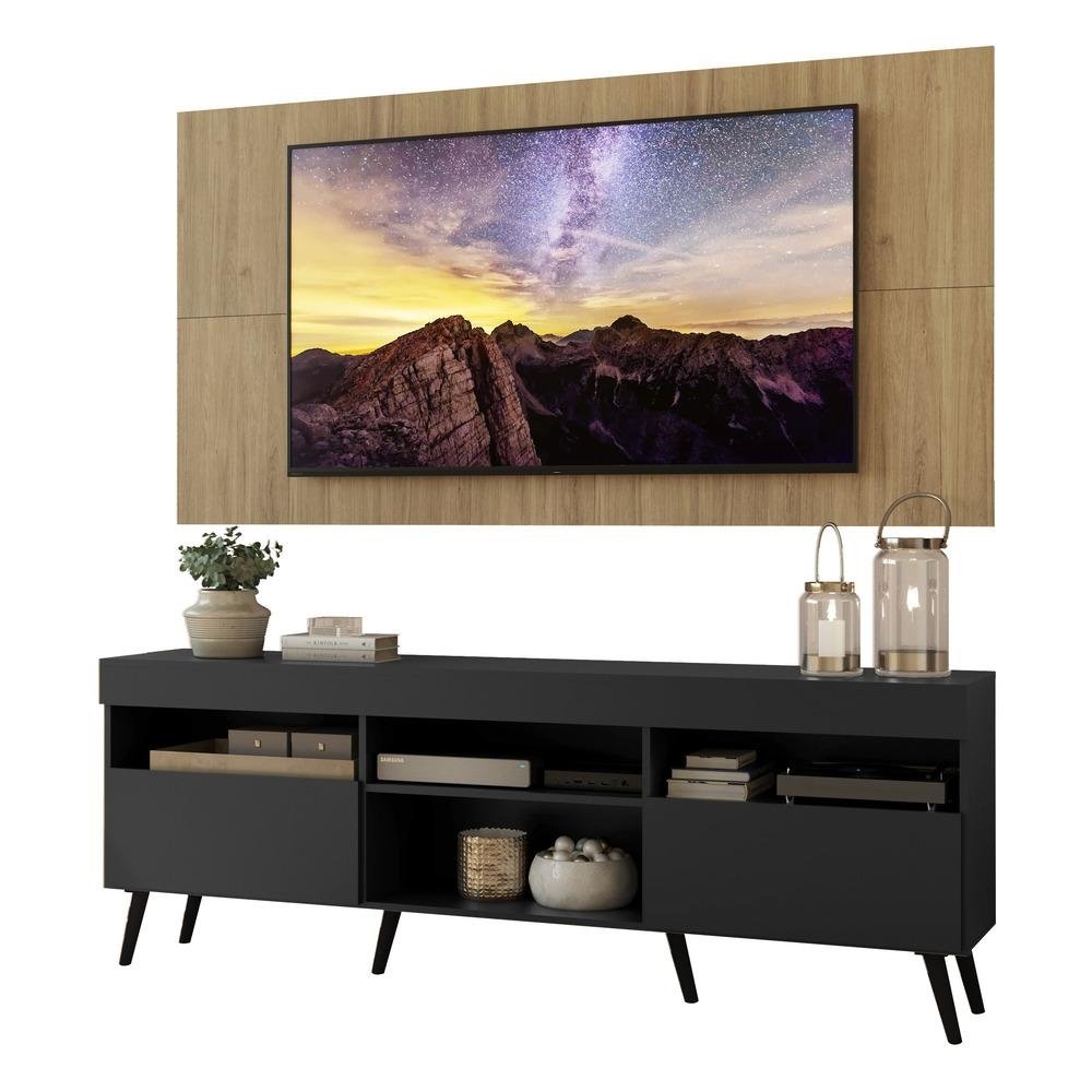 Rack com Painel TV 65" Retro Londres Multimoveis V3337