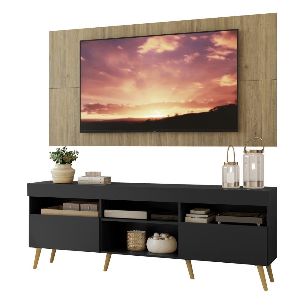 Rack com Painel TV 65" Retro Londres Multimoveis V3337