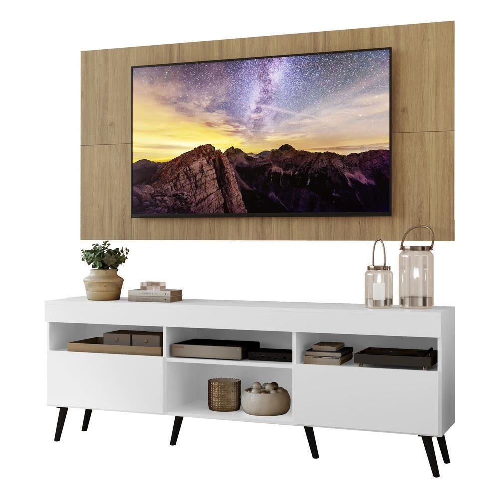 Rack com Painel TV 65" Retro Londres Multimoveis V3337