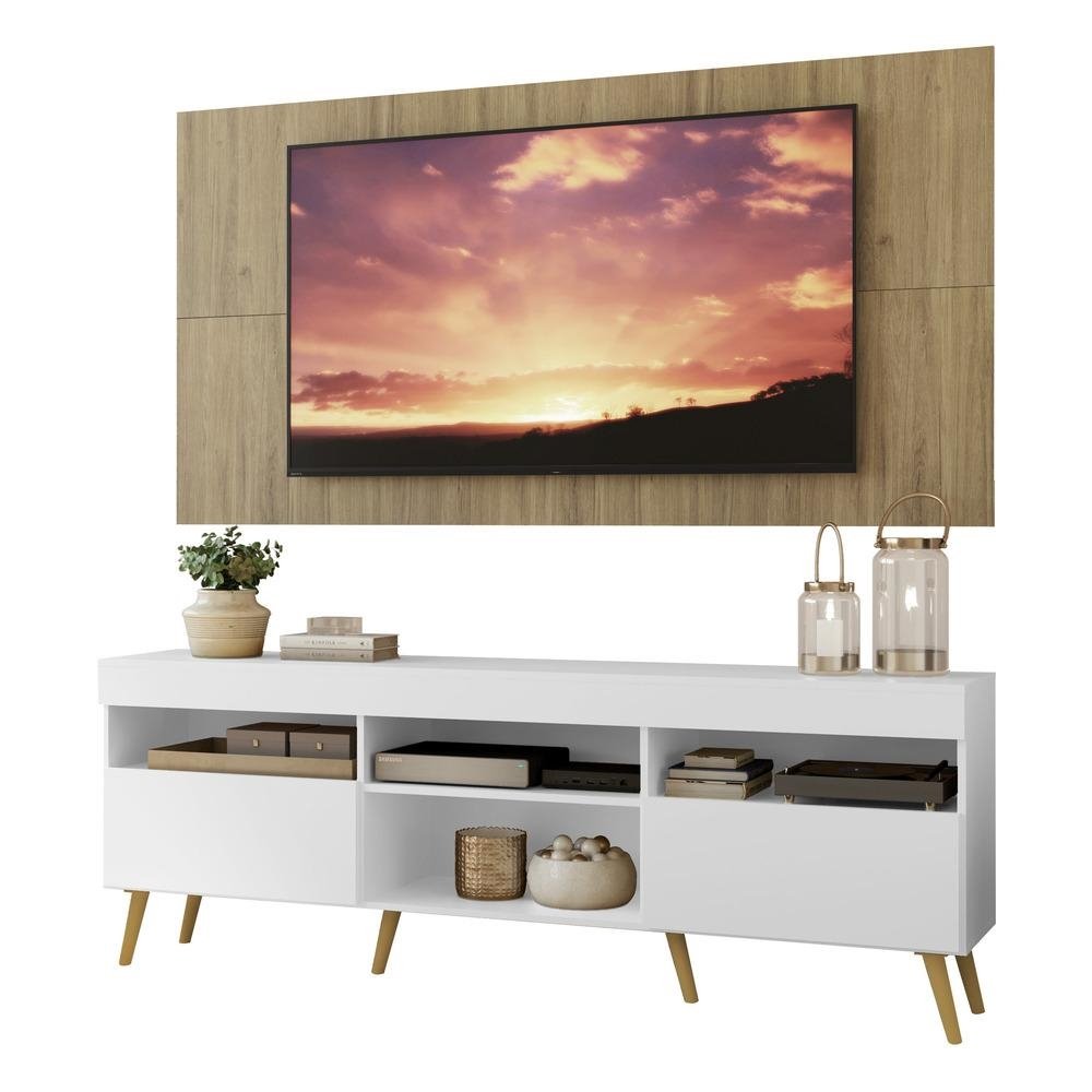 Rack com Painel TV 65" Retro Londres Multimoveis V3337