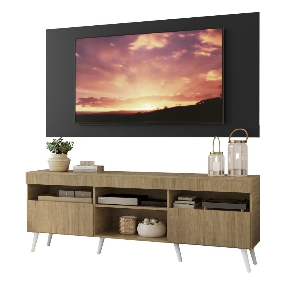 Rack com Painel TV 65" Retro Londres Multimoveis V3337