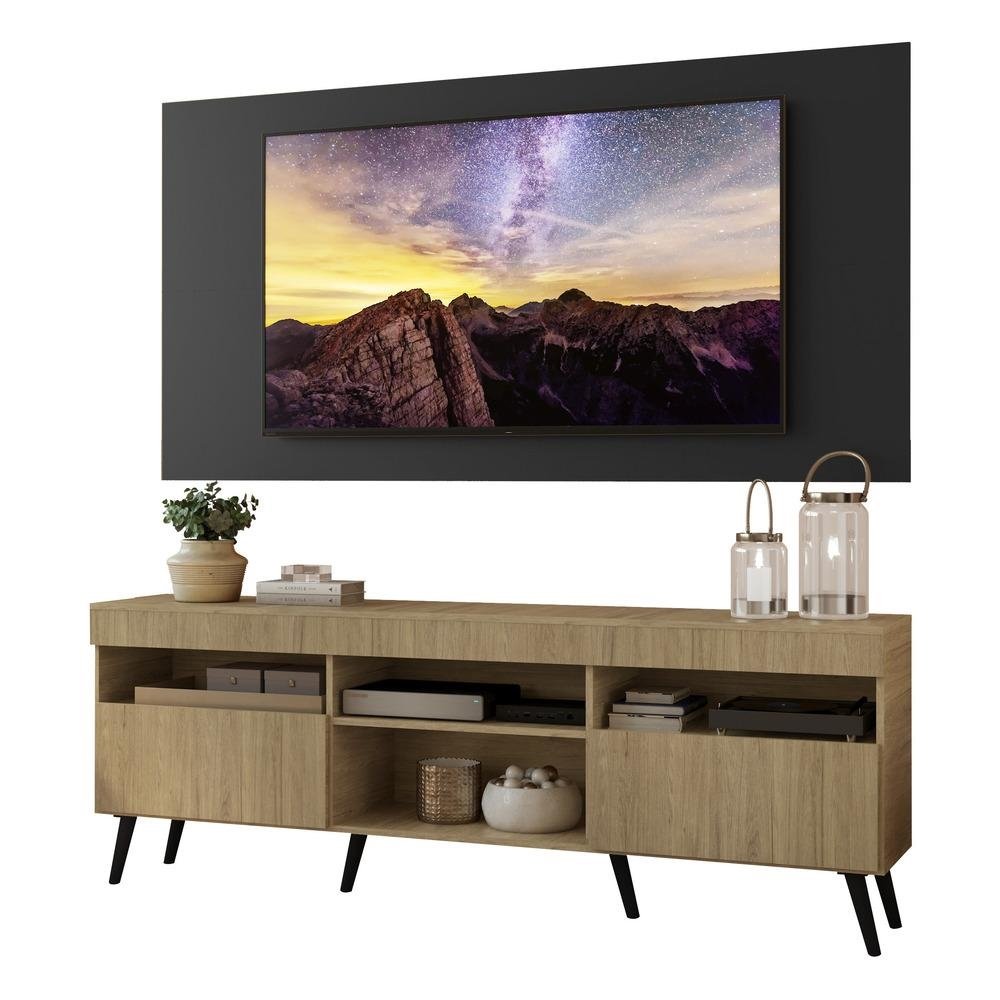 Rack com Painel TV 65" Retro Londres Multimoveis V3337