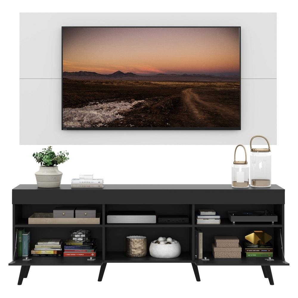 Rack com Painel TV 65" Retro Londres Multimoveis V3337