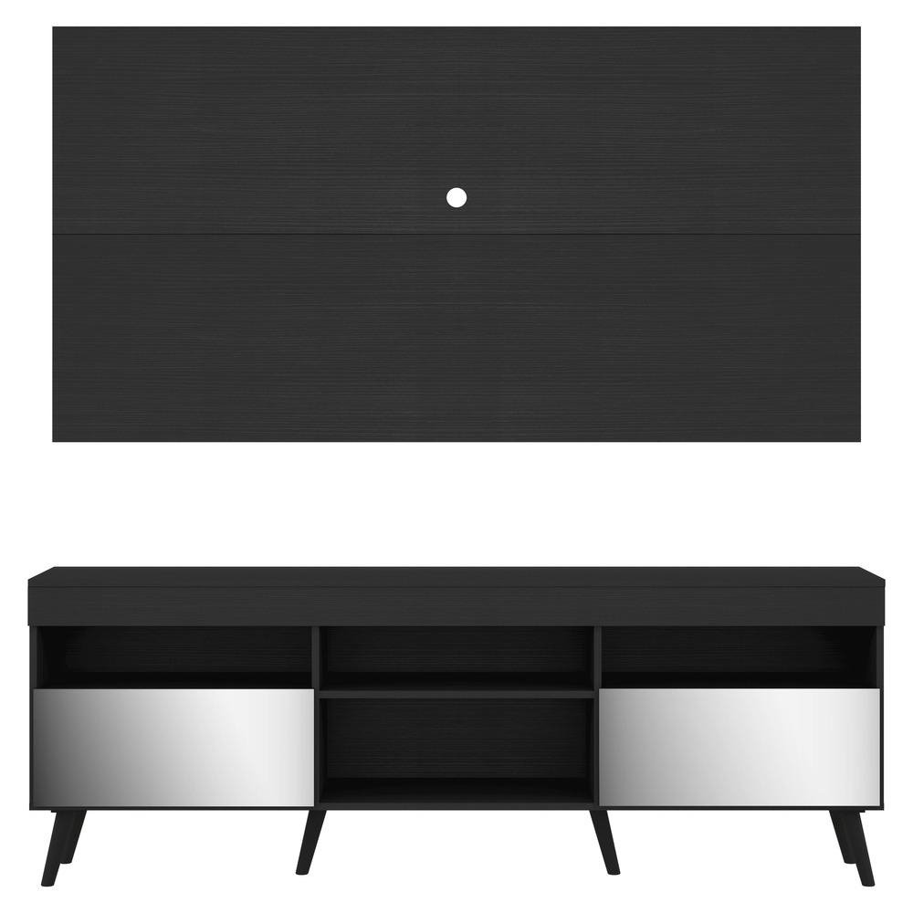 Rack com Painel TV 65" Retro com Espelho Londres Multimoveis V3342