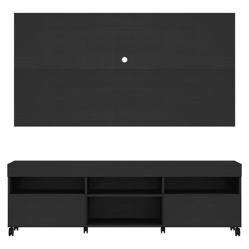 Rack com Painel e Suporte TV 65" com Rodizios Londres Multimoveis V3345