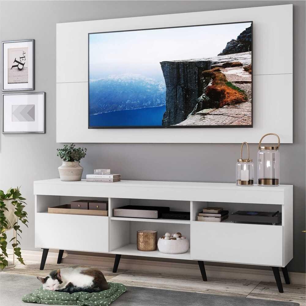 Rack com Painel e Suporte TV 65" Retro Londres Multimoveis V3347