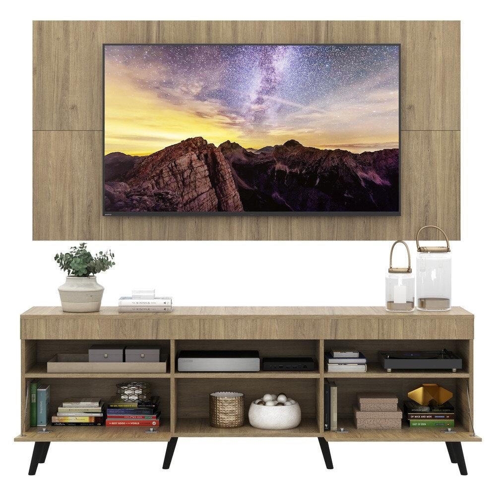 Rack com Painel e Suporte TV 65" Retro Londres Multimoveis V3347