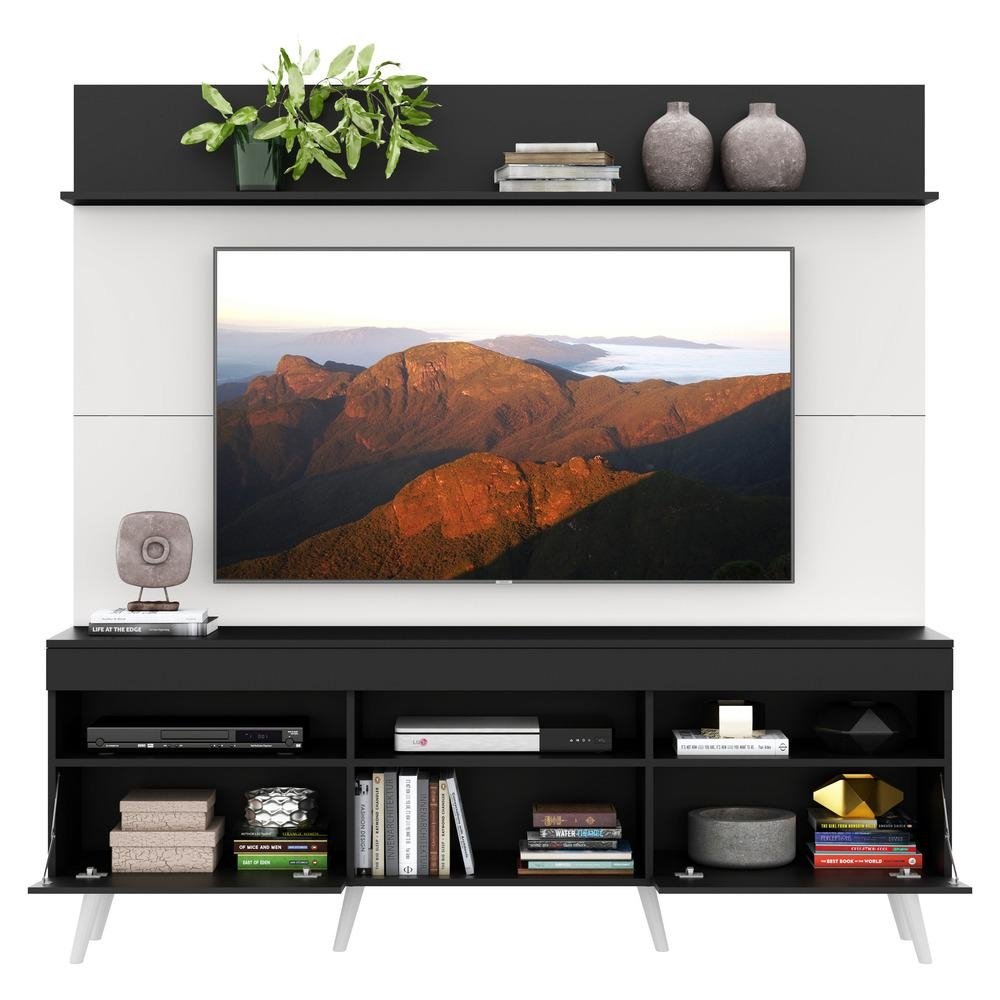 Rack Retro com Painel TV 65" Madri Multimoveis V3371