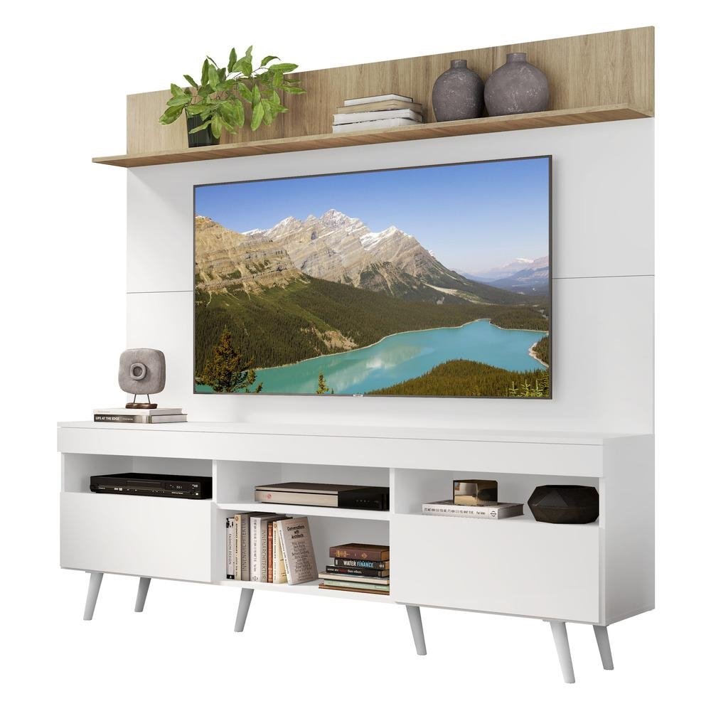 Rack Retro com Painel TV 65" Madri Multimoveis V3371