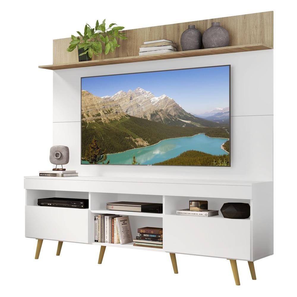 Rack Retro com Painel TV 65" Madri Multimoveis V3371