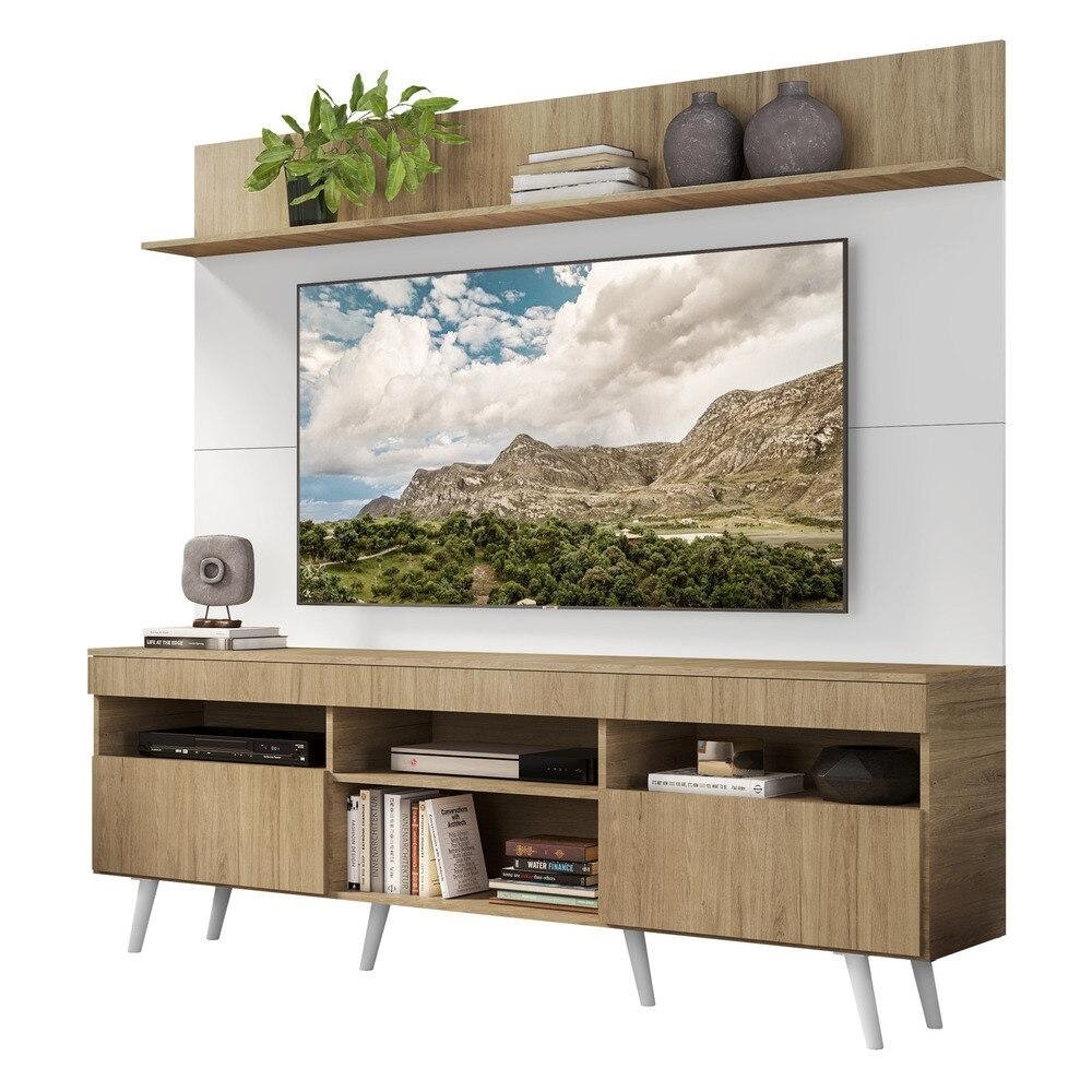 Rack Retro com Painel TV 65" Madri Multimoveis V3371