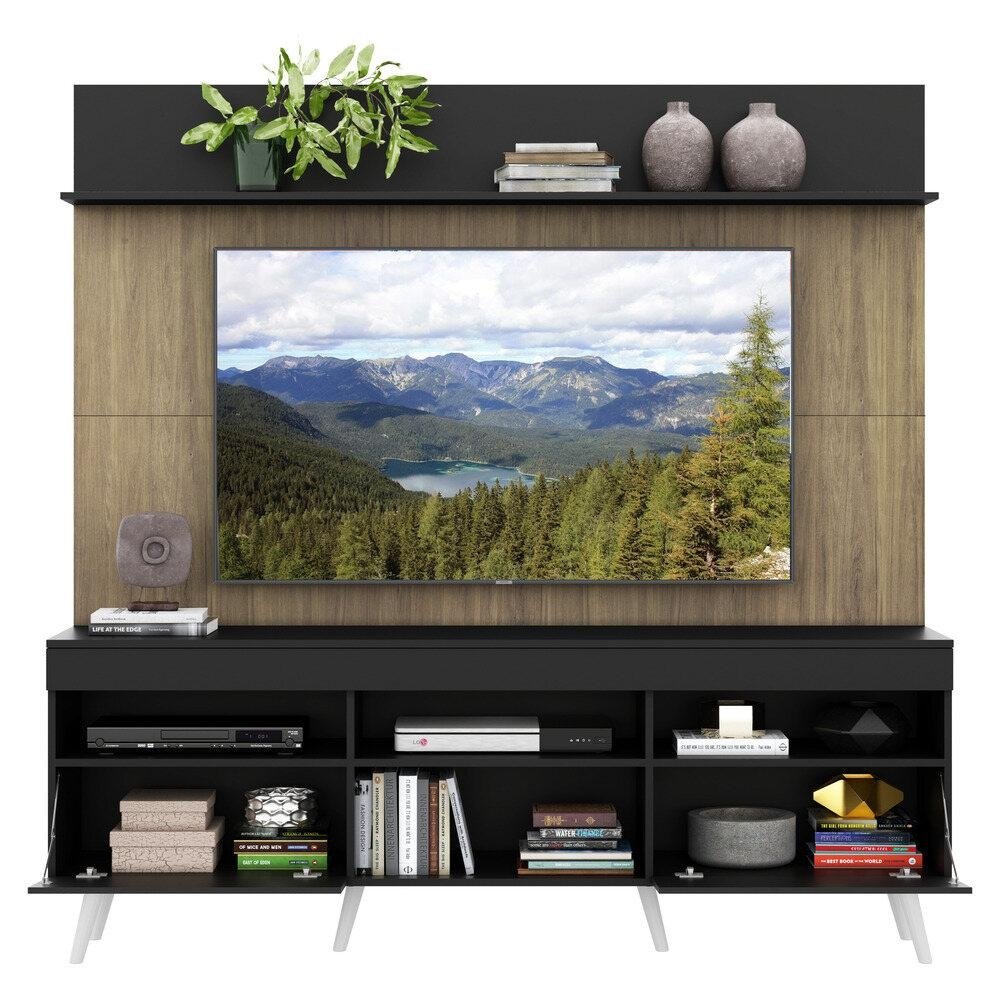 Rack Retro com Painel TV 65" Madri Multimoveis V3371