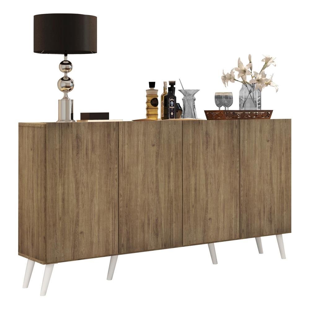 Aparador Buffet 4 Portas Retro Veneza Multimoveis V3556