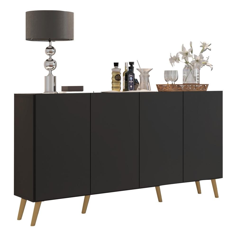 Aparador Buffet 4 Portas Retro Veneza Multimoveis V3556
