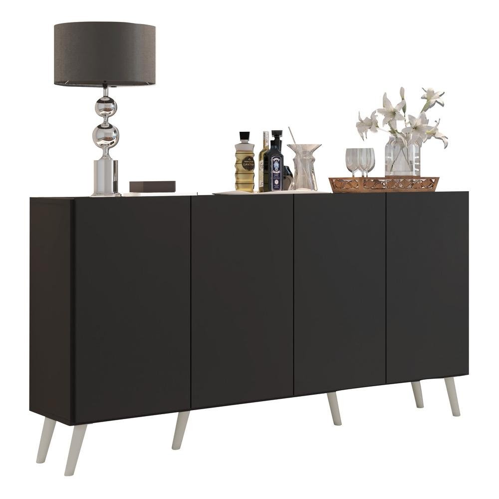Aparador Buffet 4 Portas Retro Veneza Multimoveis V3556