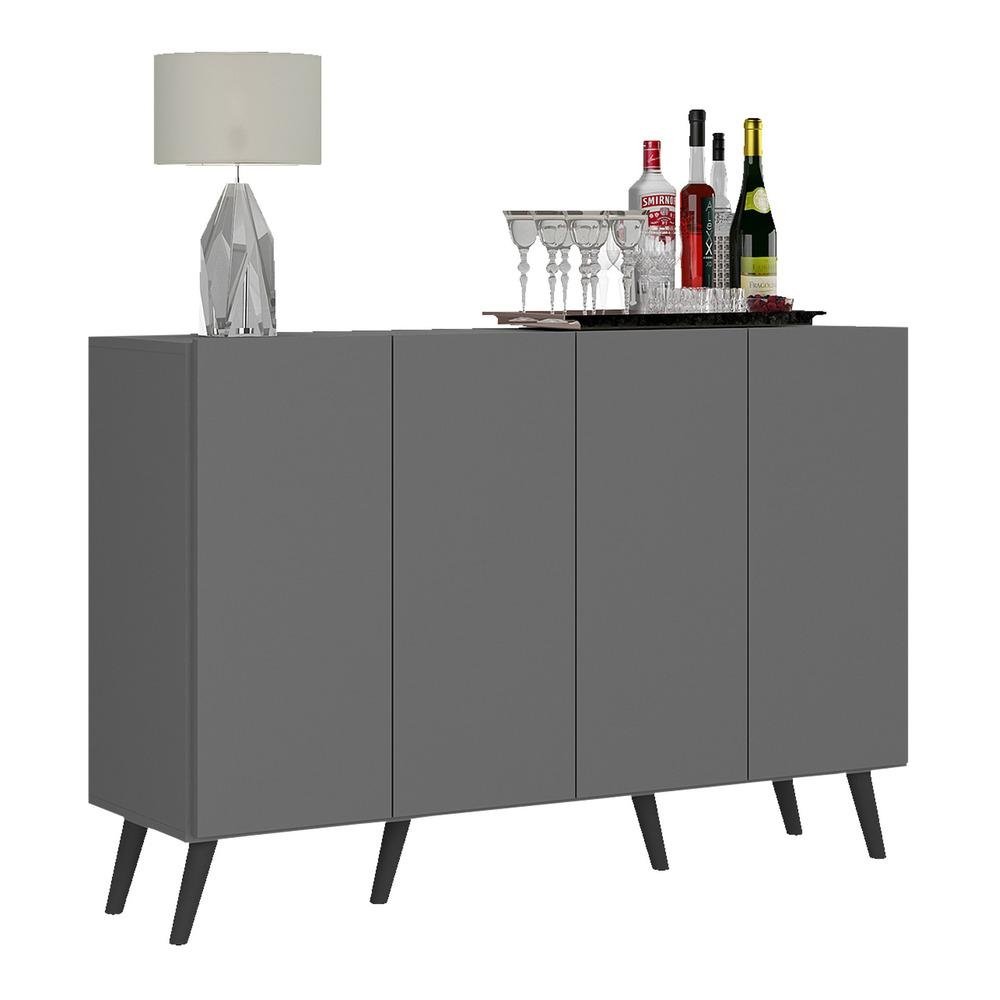 Aparador Buffet 4 Portas Retro Veneza Multimoveis V3556