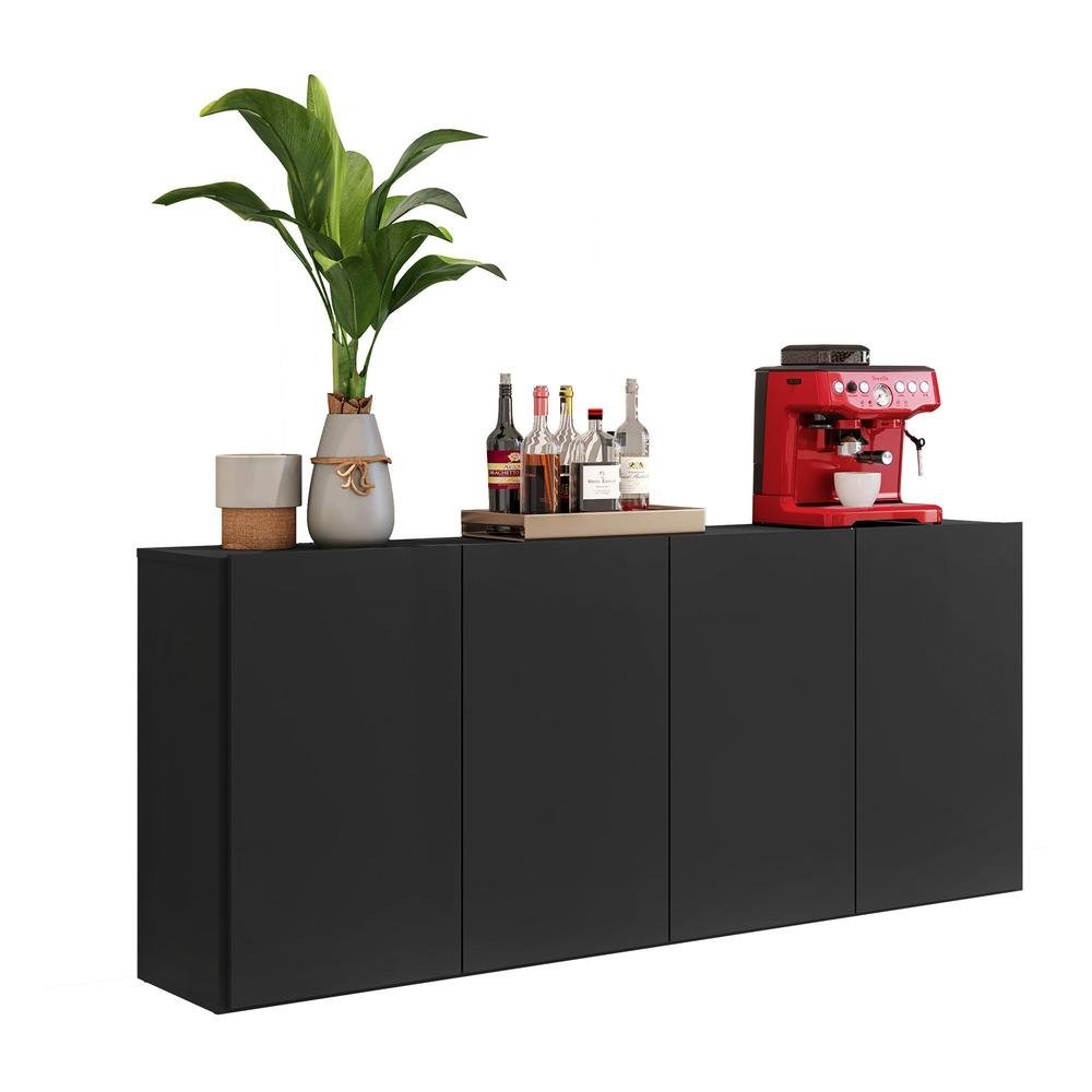 Aparador Buffet 4 Portas Suspenso Veneza Multimoveis V3594
