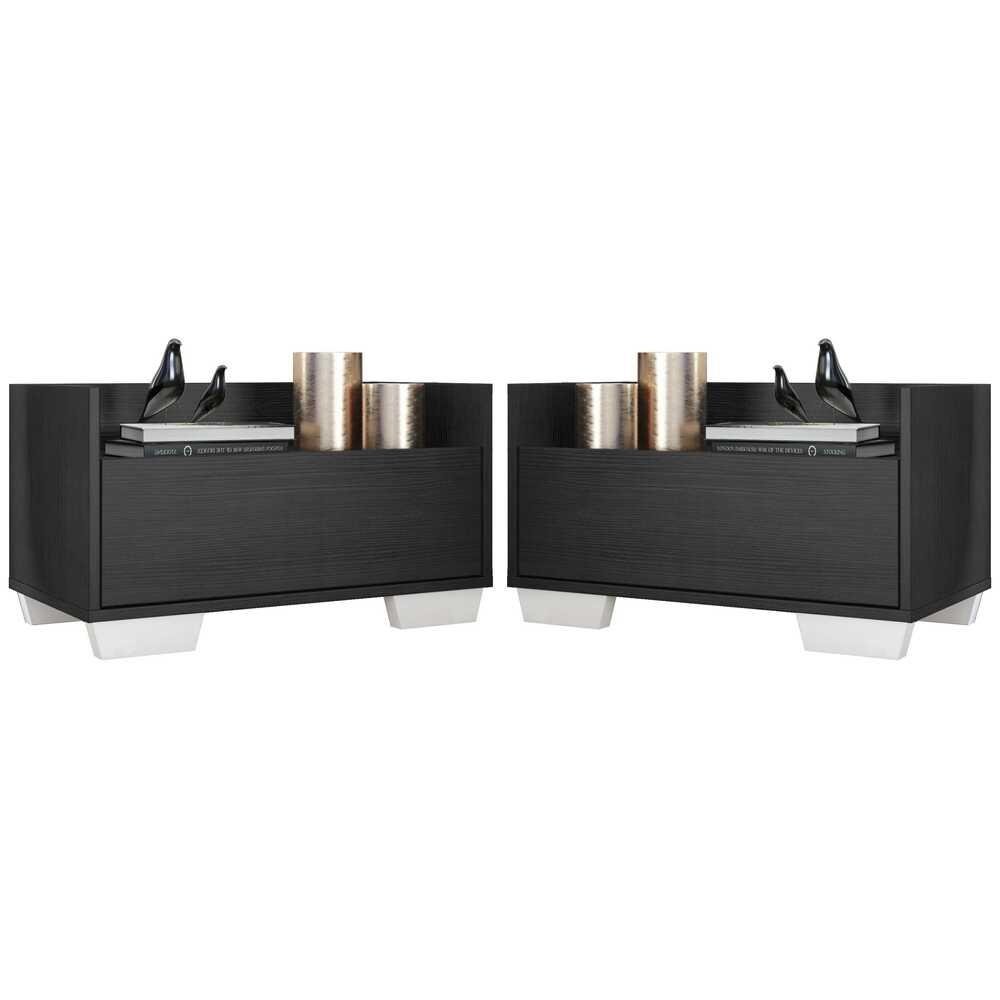 Kit com 2 Mesas de Cabeceira 60cm Multimoveis V3634