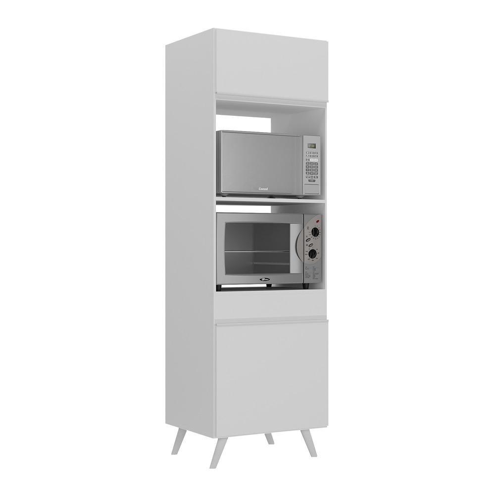 Paneleiro 2 Portas 63cm para Forno e Microondas Veneza Multimoveis V3679