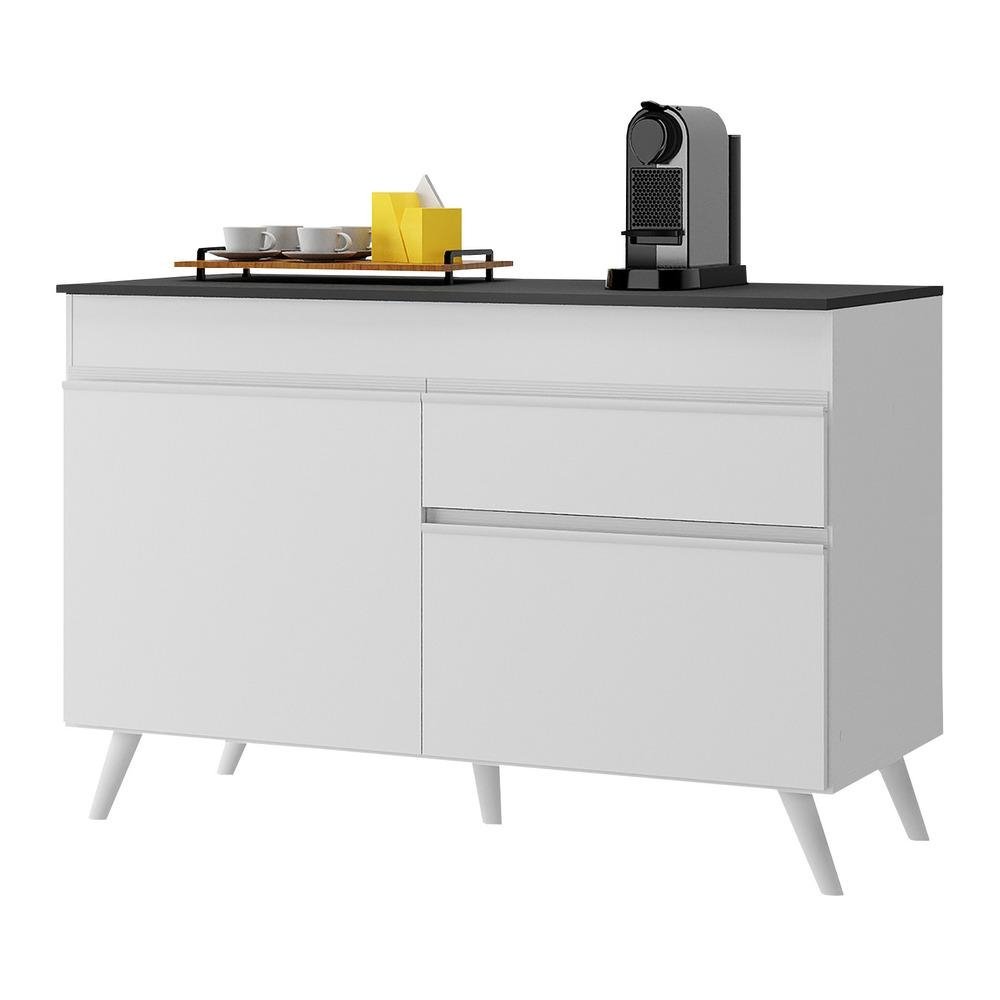 Balcao Cozinha 120cm 2 Portas 1 Gaveta Veneza Multimoveis V3680