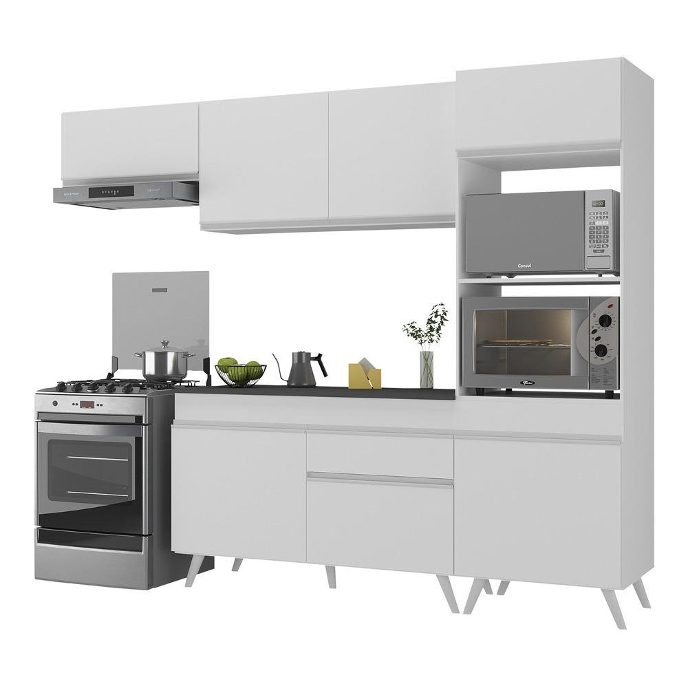 Armario de Cozinha Compacta 252cm Veneza Multimoveis V3690