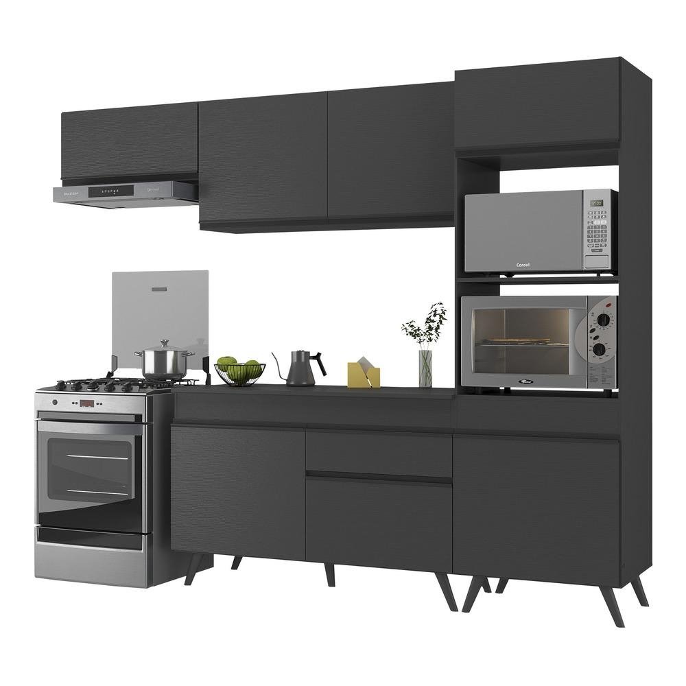 Armario de Cozinha Compacta 252cm Veneza Multimoveis V3690