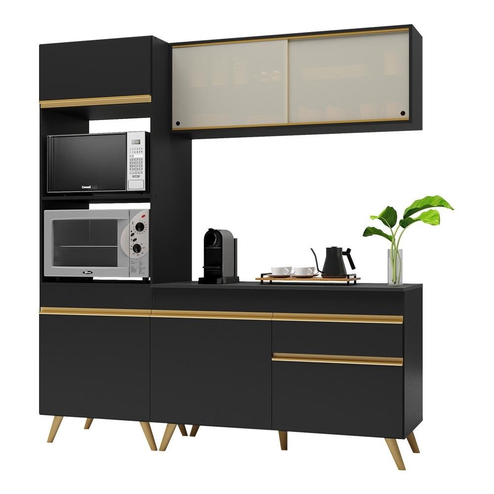 Armario de Cozinha Compacta 182cm Veneza Multimoveis V3695