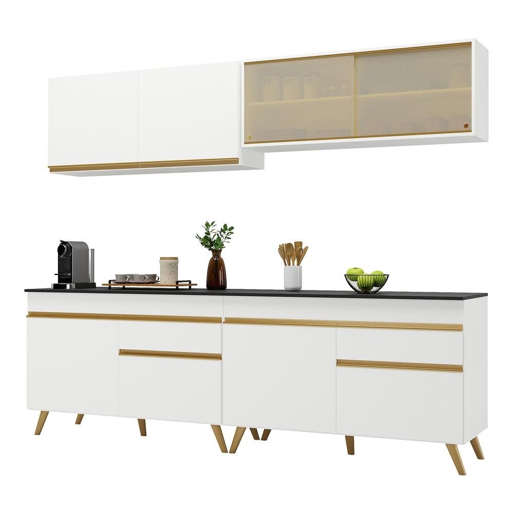 Armario de Cozinha Compacta 240cm Veneza Multimoveis V3696