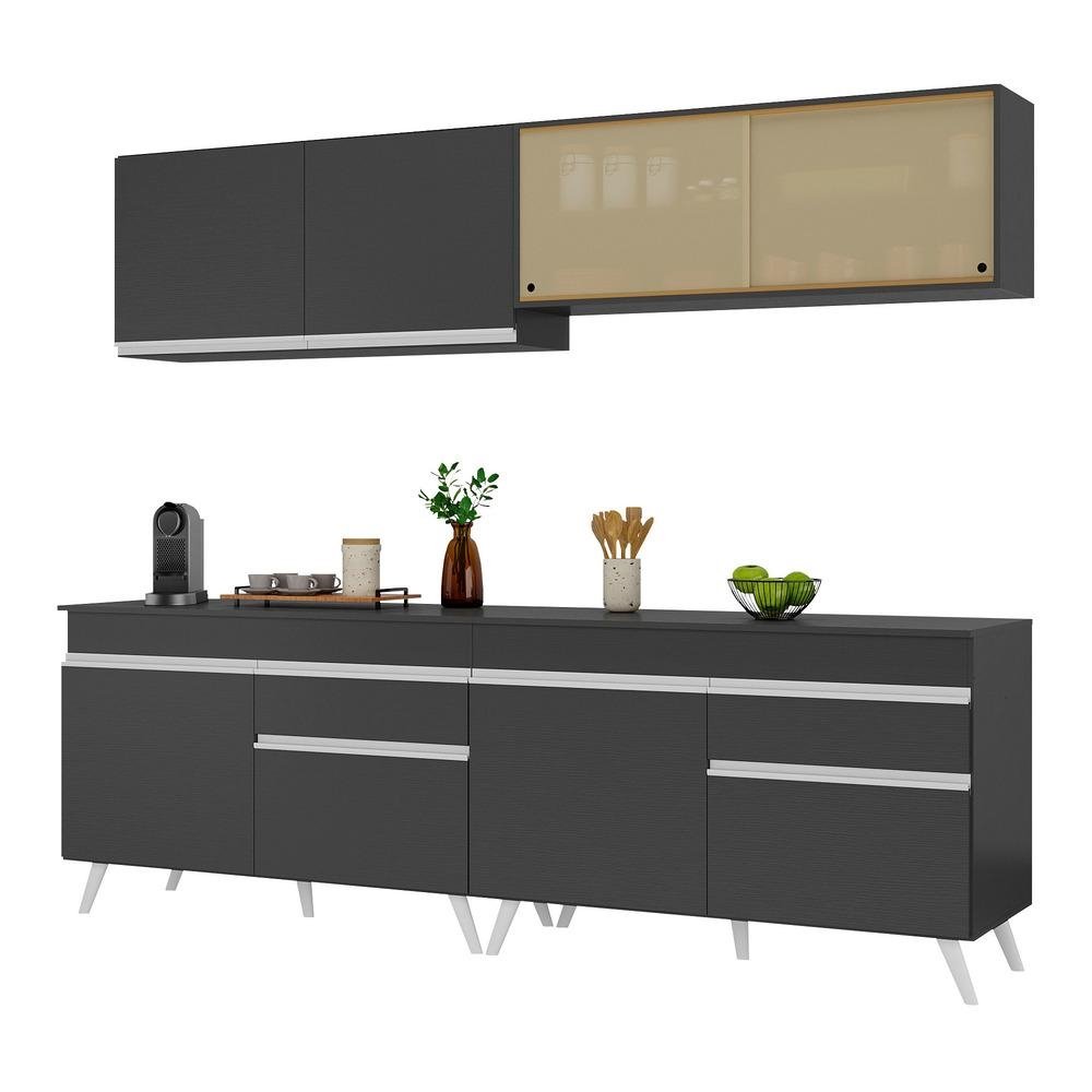 Armario de Cozinha Compacta 240cm Veneza Multimoveis V3696