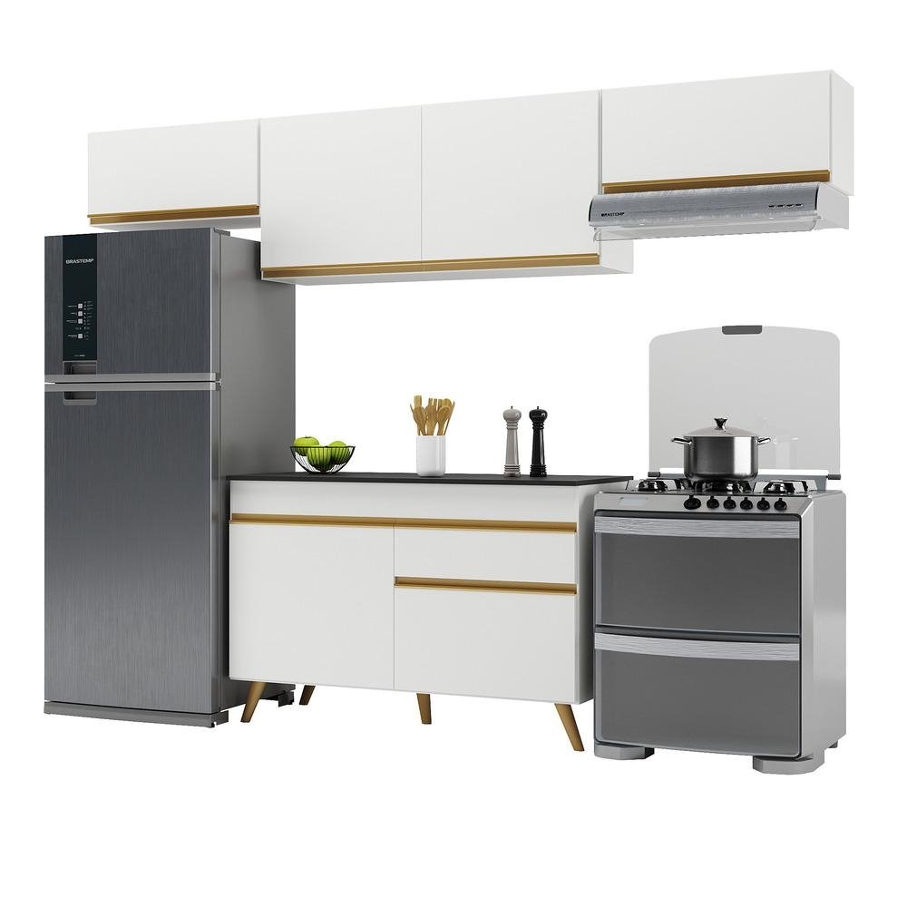 Armario de Cozinha Compacta 260cm Veneza Multimoveis V3697