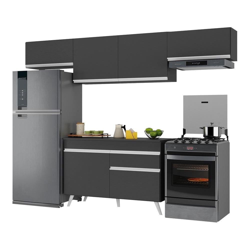 Armario de Cozinha Compacta 260cm Veneza Multimoveis V3697
