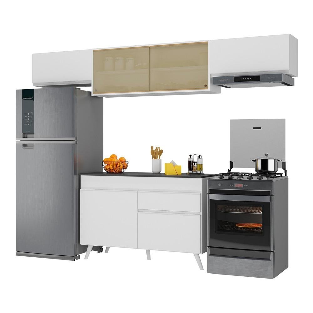 Armario de Cozinha Compacta 260cm Veneza Multimoveis V3698