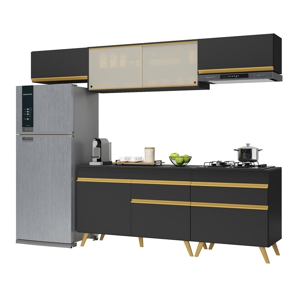 Armario de Cozinha Completa 260cm Veneza Multimoveis V3710